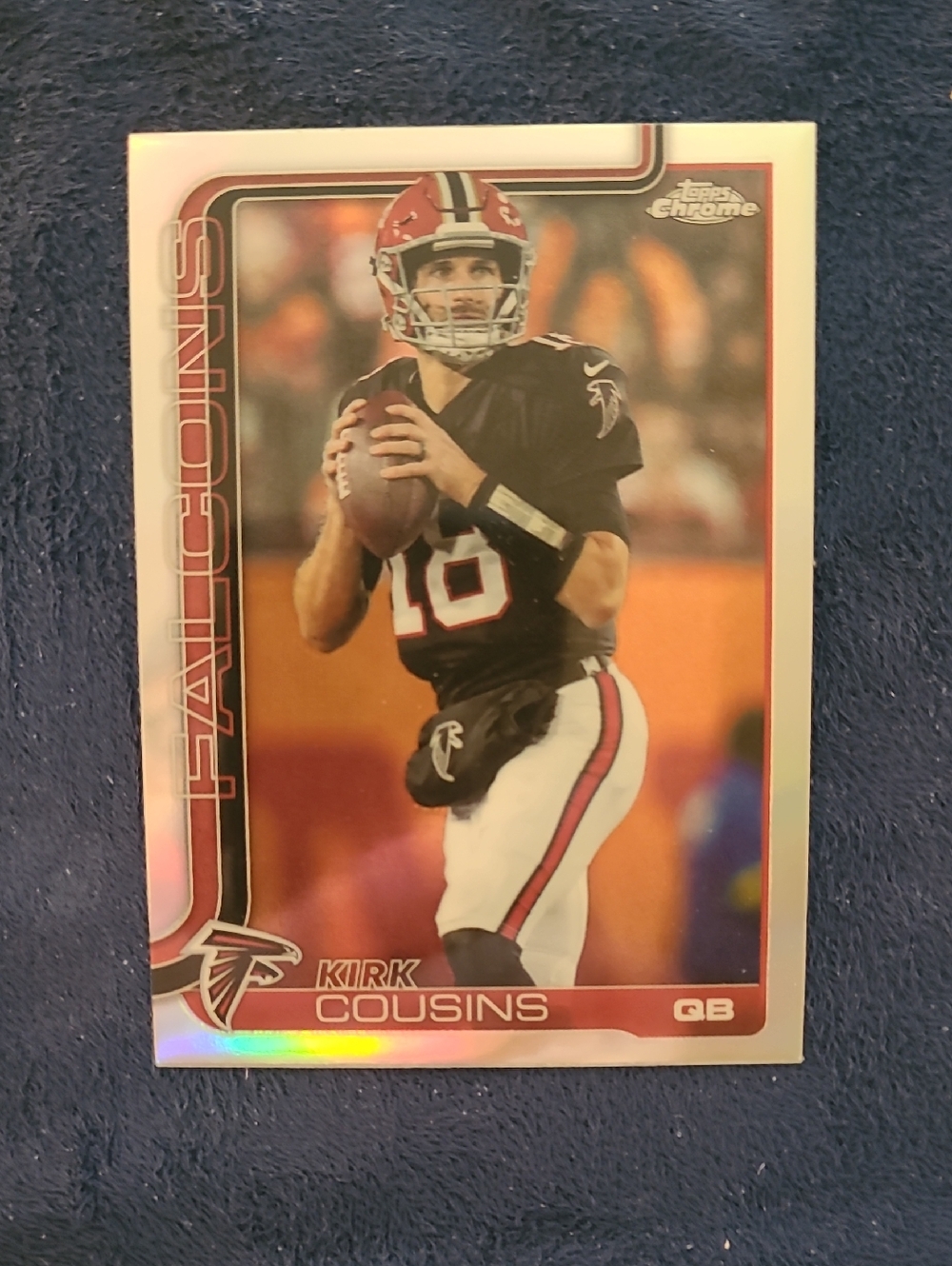 Topps Chrome Kirk Cousins Falcons Football Card - 2025 Topps Chrome Refractor